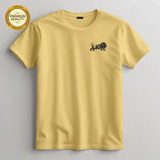 Embroidered Lion Unisex T-Shirt, Soft Cotton Blend Tee