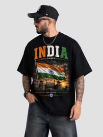 India Oversized T-Shirt – Country Pride Unisex Graphic Tee