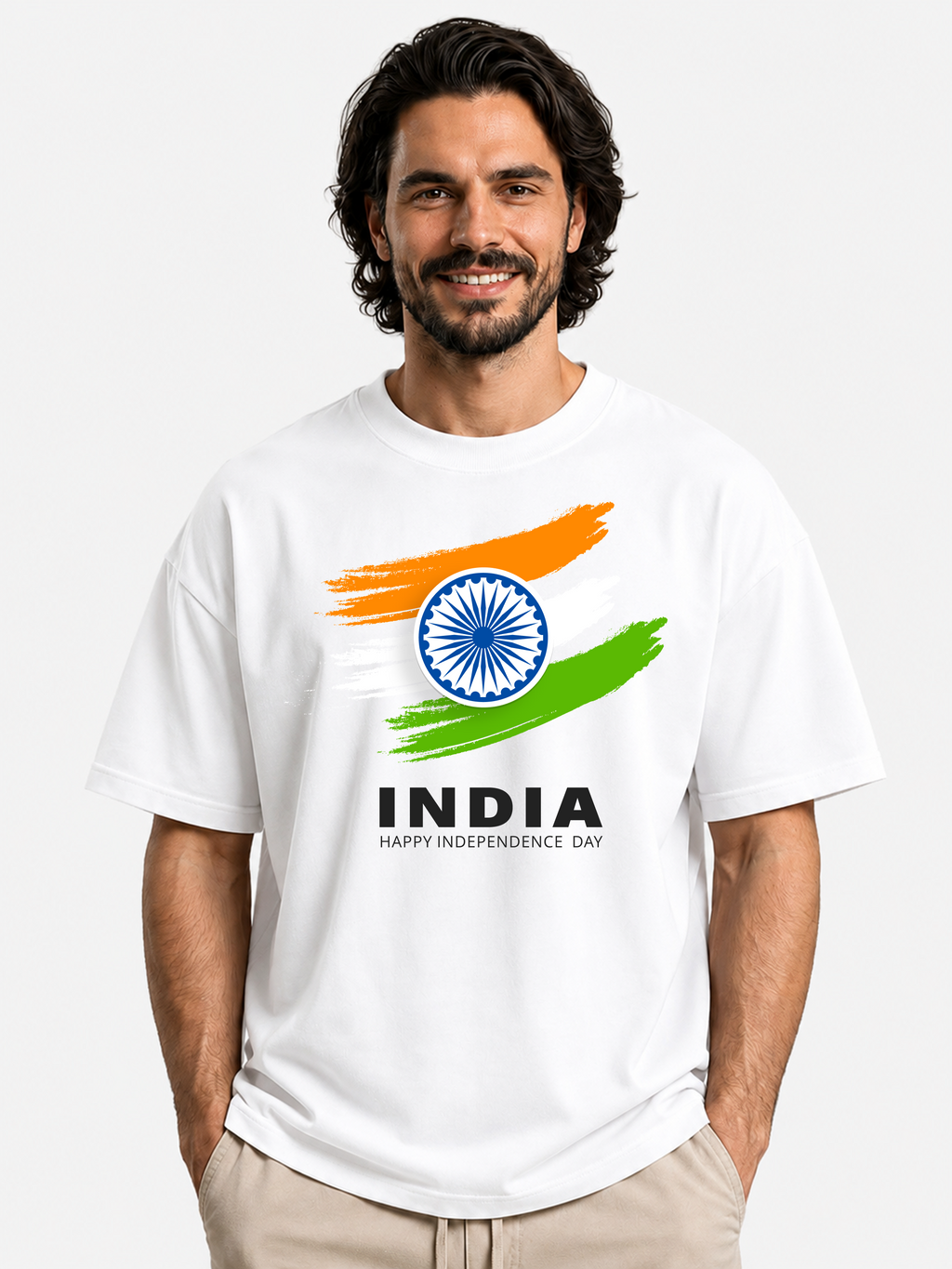 India Oversized T-Shirt – Country Pride Unisex Graphic Tee