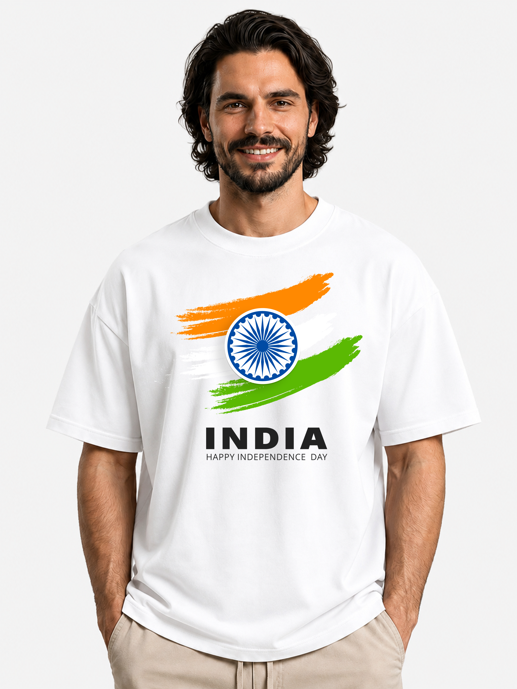 India Oversized T-Shirt – Country Pride Unisex Graphic Tee