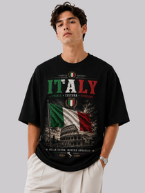Italy Oversized T-Shirt – Country Pride Unisex Graphic Tee