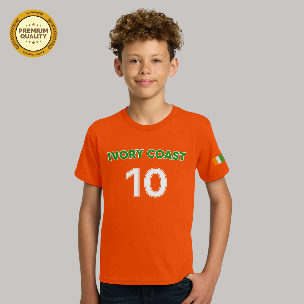 Ivory Coast Soccer Fan T-Shirt For Boys/Youth – 2026 Football TShirt