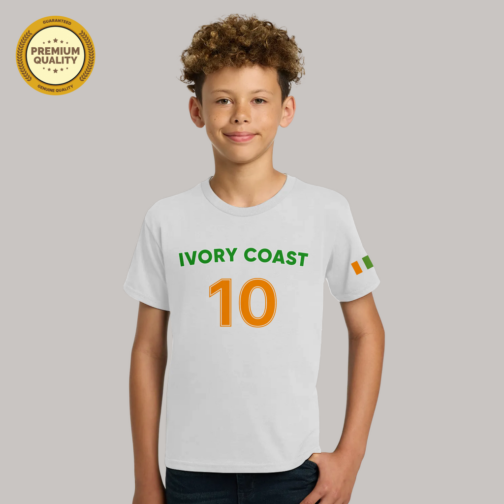 Ivory Coast Soccer Fan T-Shirt For Boys/Youth – 2026 Football TShirt