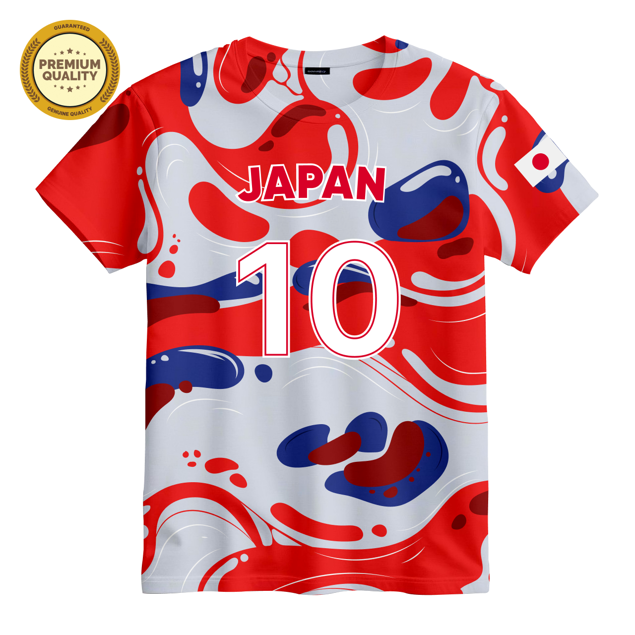 Japan Soccer 3D T-Shirt – Unisex T-Shirt, Soft Cotton Blend Tee