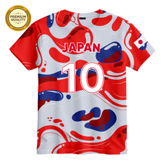 Japan Soccer 3D T-Shirt – Unisex T-Shirt, Soft Cotton Blend Tee