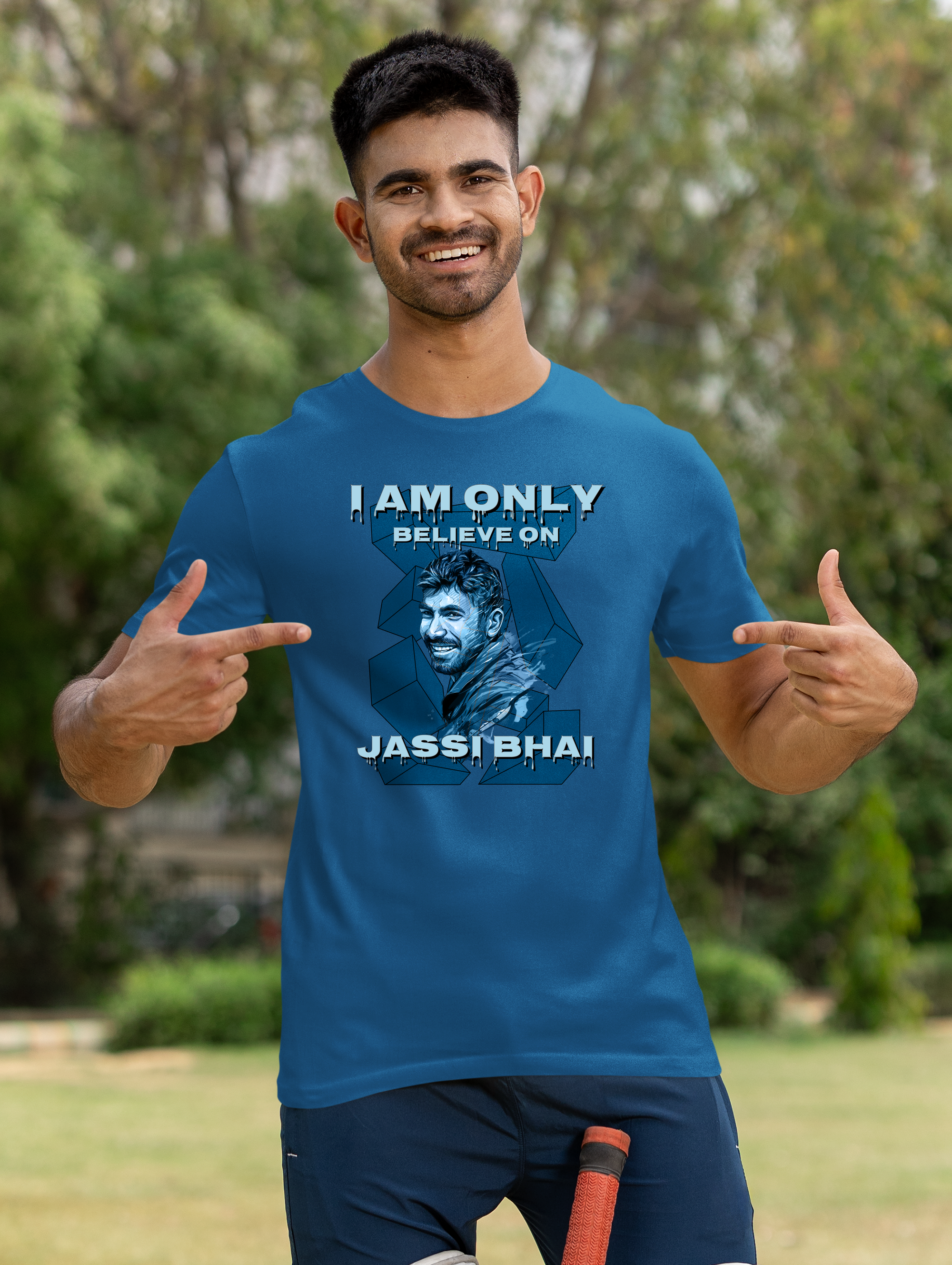 Boom Boom Jassi Bhai Cricket Fan Tee | Fast Bowler Fan Wear