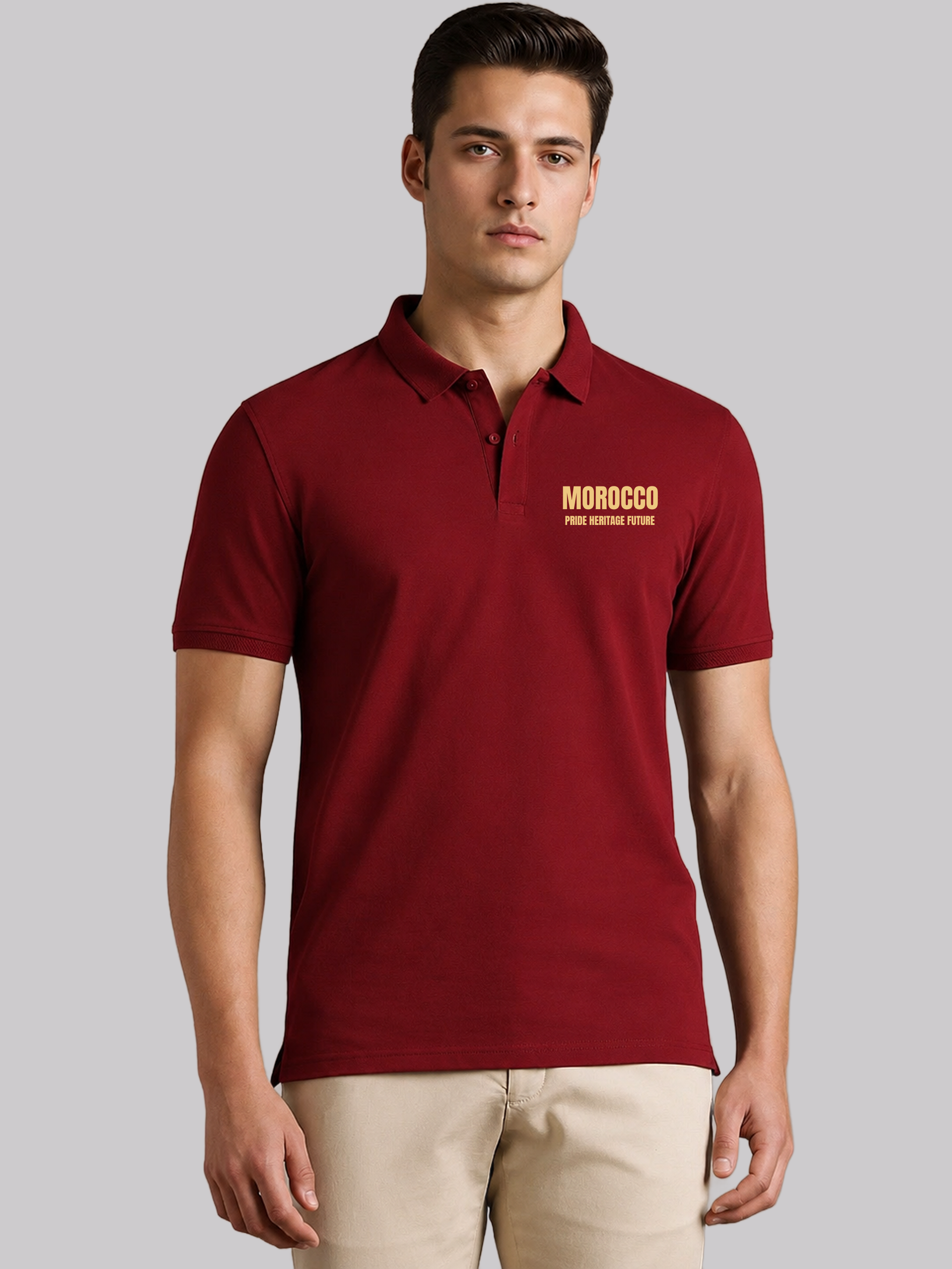 Morocco Country Pride Polo T-Shirt – Premium Unisex Polo Tee Main image