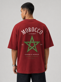 Morocco Oversized T-Shirt – Country Pride Unisex Graphic Tee