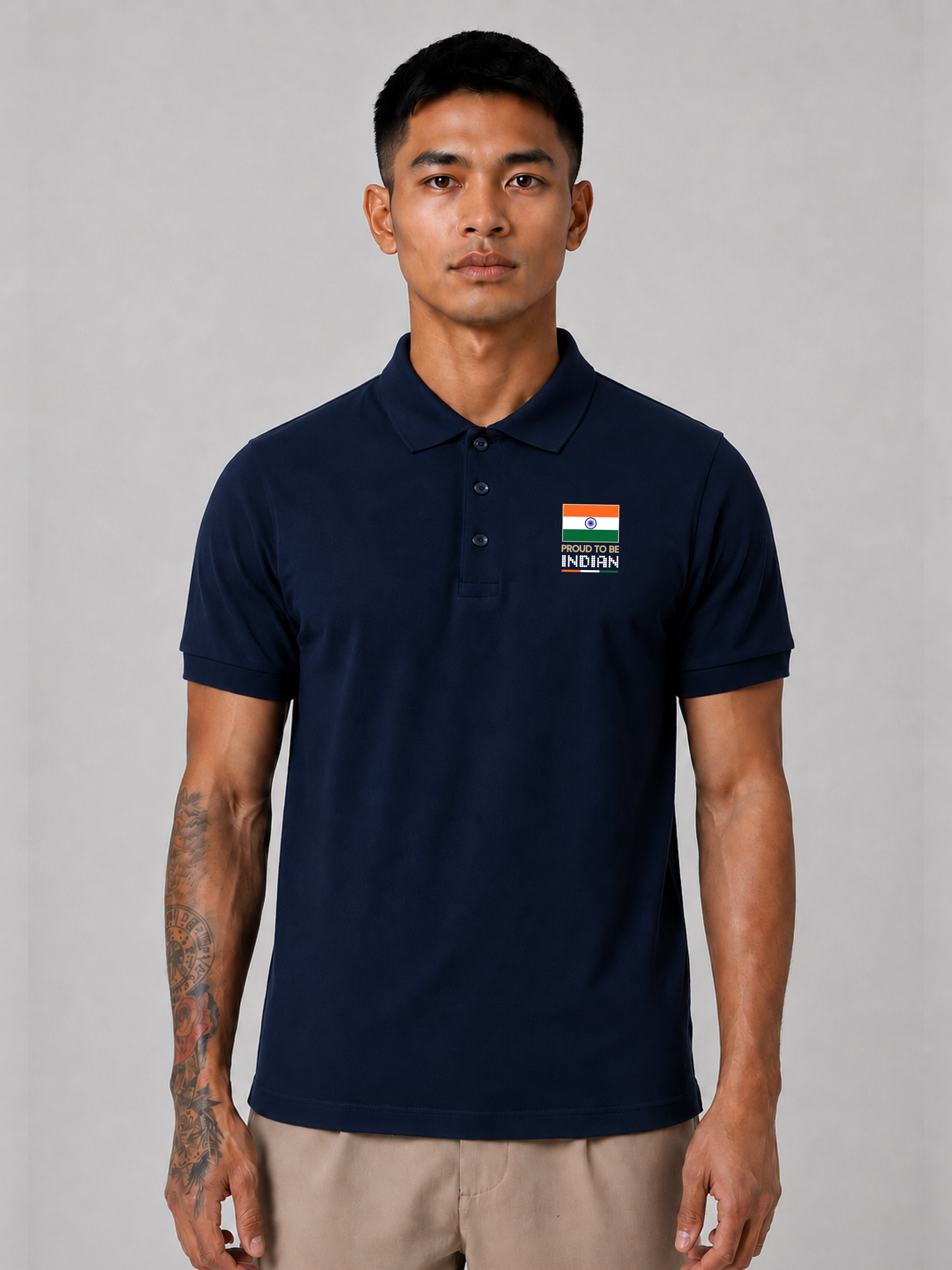 India Country Pride Polo T-Shirt – Premium Unisex Polo Tee