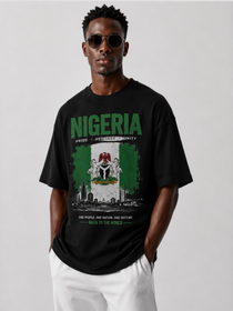 Nigeria Oversized T-Shirt – Country Pride Unisex Graphic Tee