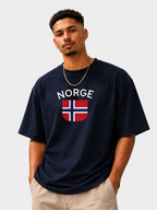 Norge Oversized T-Shirt – Country Pride Unisex Graphic Tee