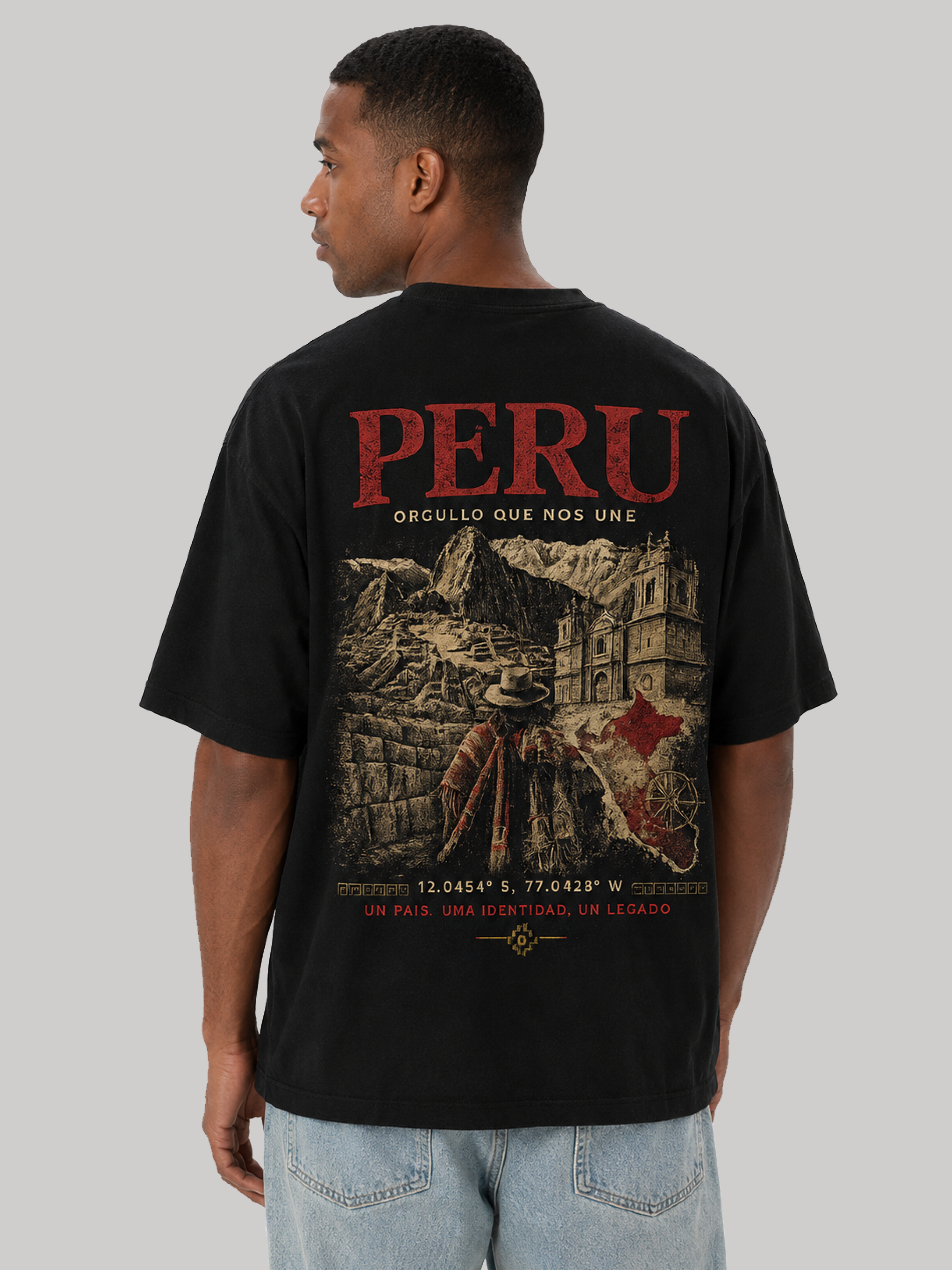 Peru Oversized T-Shirt – Country Pride Unisex Graphic Tee Secondary image