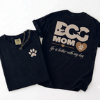 Embroidery Dog Mom T Shirt