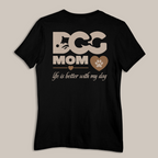 Embroidery Dog Mom T Shirt