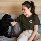 Embroidery Dog Mom T Shirt