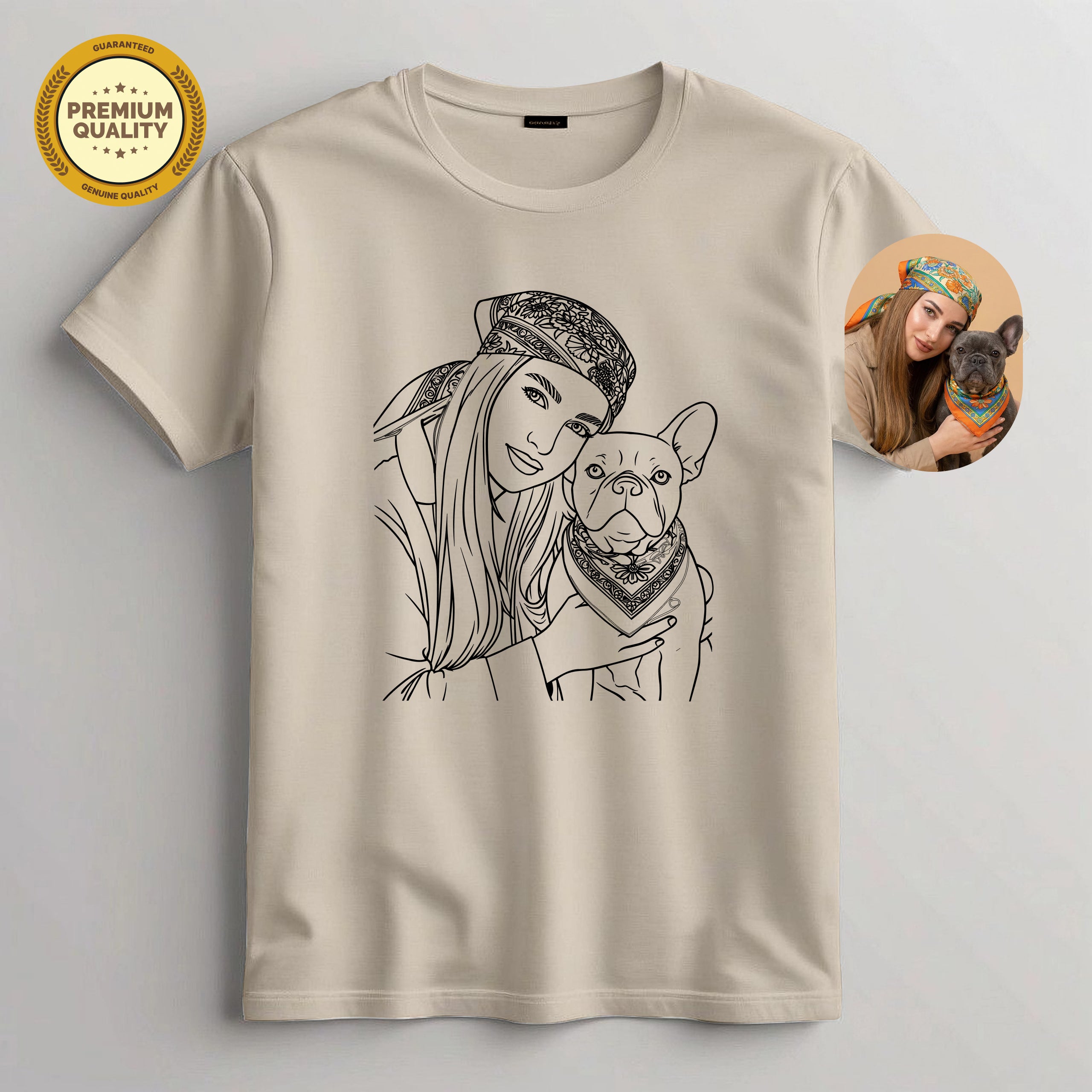 Embroidery Dog Mom T Shirt