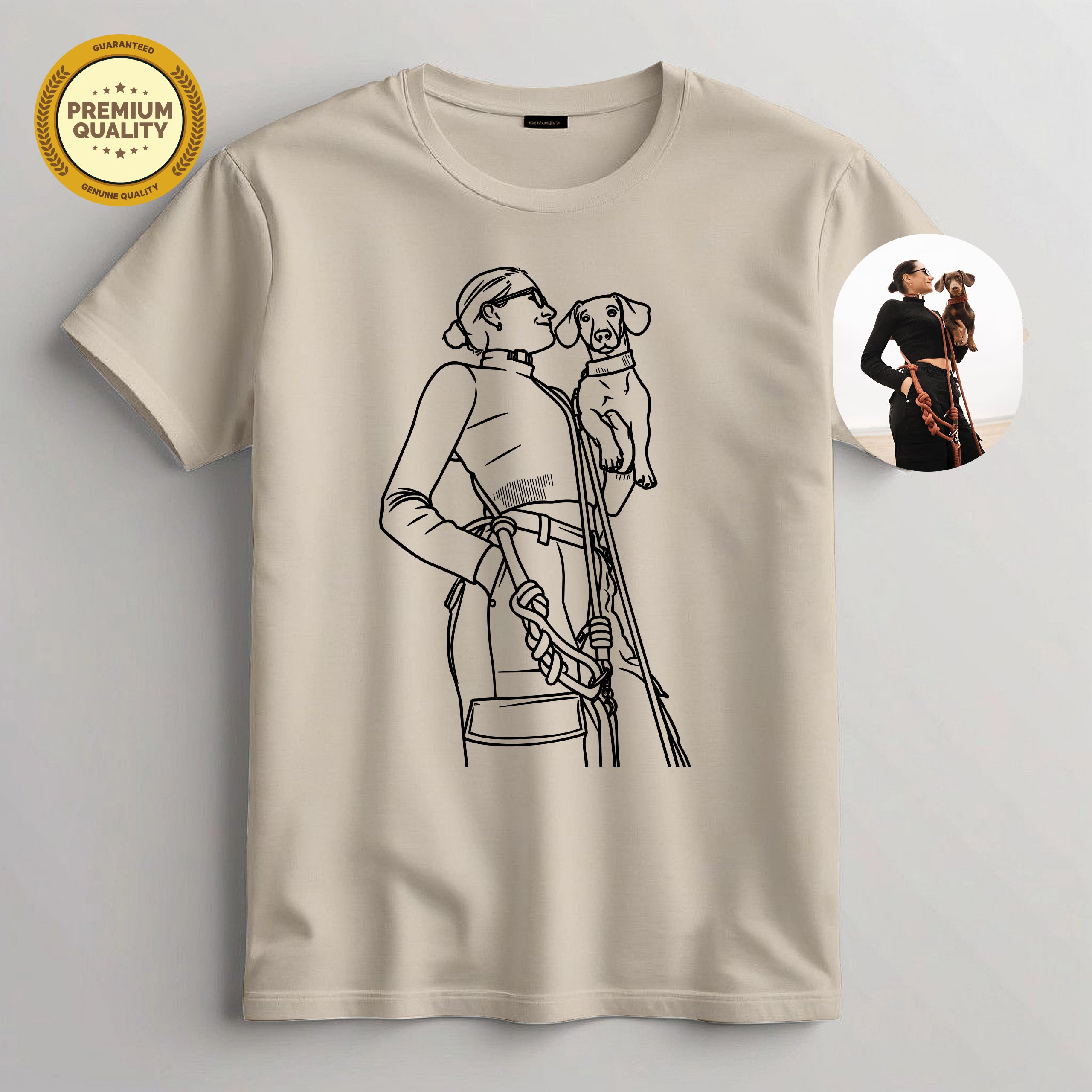 Embroidery Dog Mom T Shirt