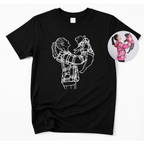Proud Cat Mom Embroidery T-Shirt