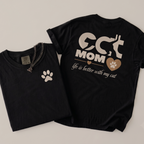 Embroidery Cat Mom T Shirt