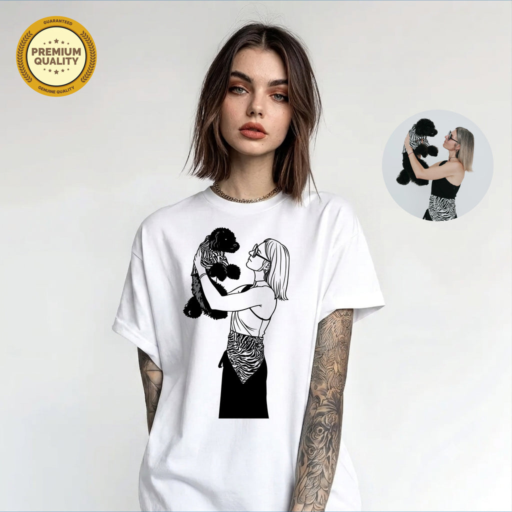 Cute Dog Lover Gift Printed Tee