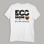 Embroidery Dog Mom T Shirt