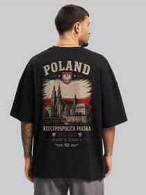 Poland Oversized T-Shirt – Country Pride Unisex Graphic Tee