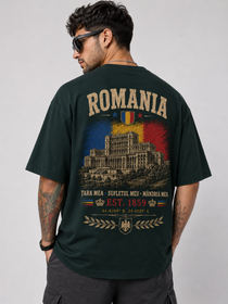 Romania Oversized T-Shirt – Country Pride Unisex Graphic Tee