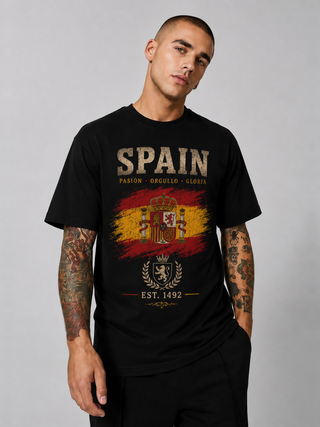 Spain Oversized T-Shirt – Country Pride Unisex Graphic Tee