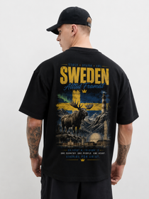 Sweden Oversized T-Shirt – Country Pride Unisex Graphic Tee