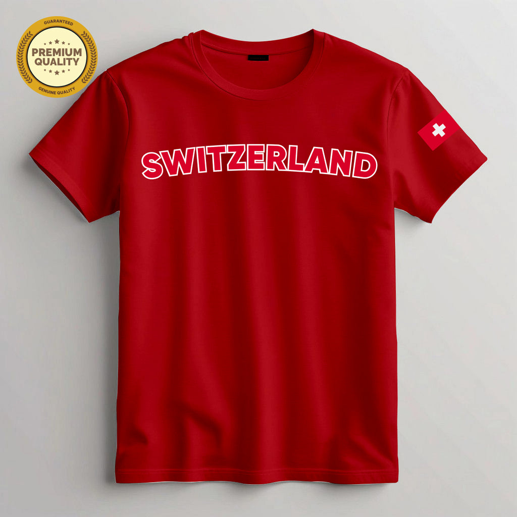 Switzerland Football Fan T-Shirt – 2026 Football TShirt