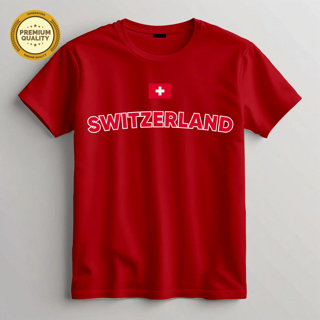 Switzerland Football Fan T-Shirt – Football Cup T Shirt