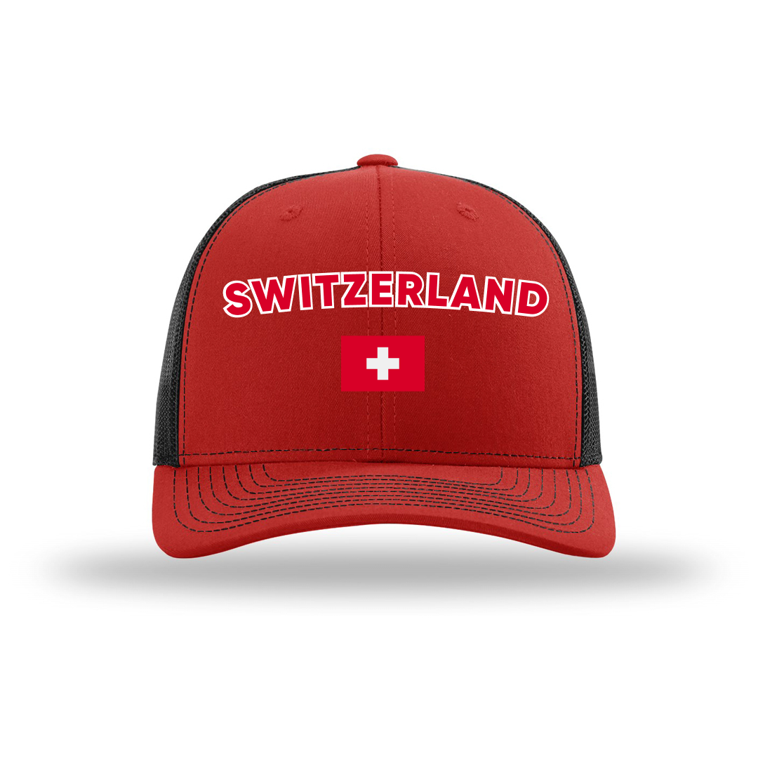 Switzerland Country Flag Cap - Football/Basketball Fan Cap Main image