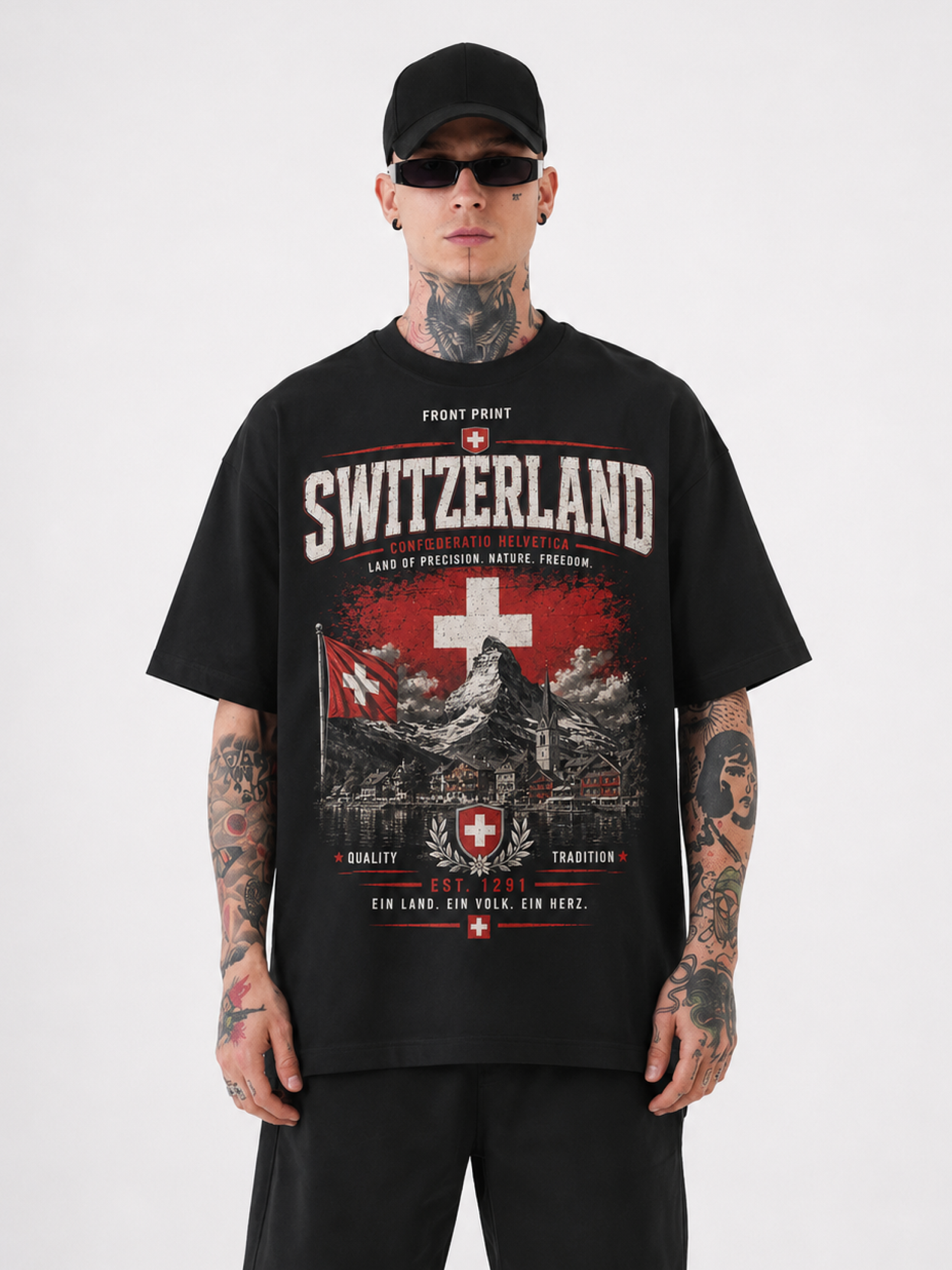 Switzerland Oversized T-Shirt – Country Pride Unisex Graphic Tee Main image