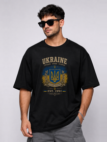 Ukraine Oversized T-Shirt – Country Pride Unisex Graphic Tee
