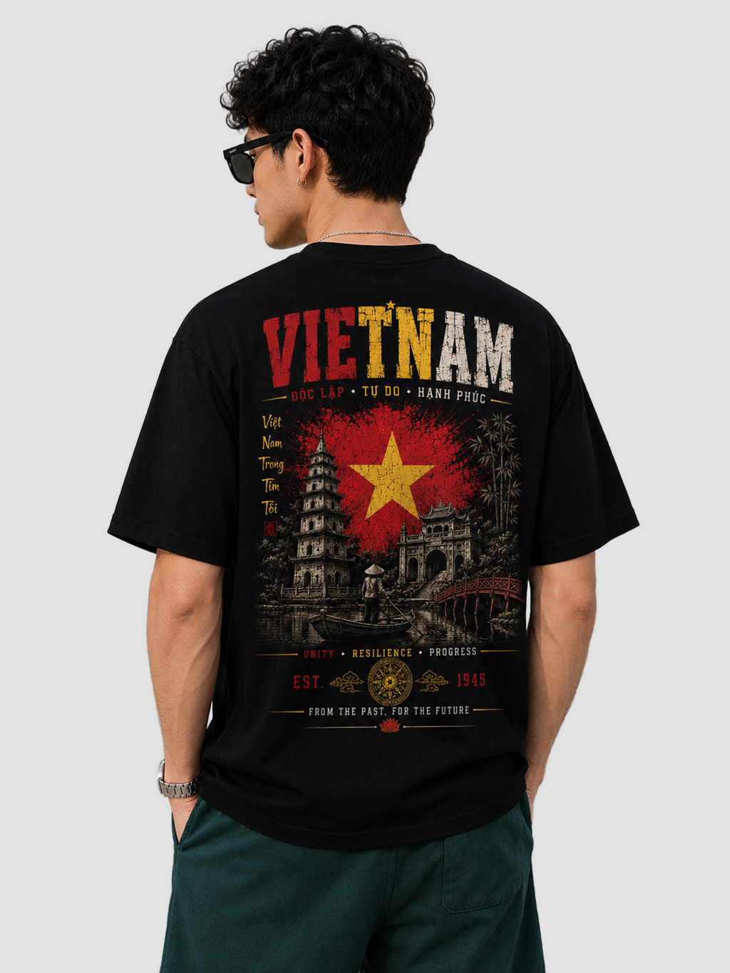Vietnam Oversized T-Shirt – Country Pride Unisex Graphic Tee